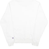 CHAMPION Mens White Hoodie M Classic Pullover Cotton Blend Drawstring Hood