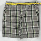 Dickies Checked Shorts - 38W 9L Grey Cotton