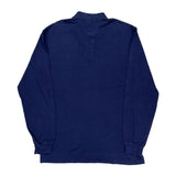 Polo By Ralph Lauren Long Sleeve Polo Shirt - Large Blue Cotton