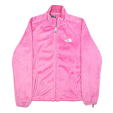 THE NORTH FACE Womens Pink Fleece Jacket XL Polyester Zip Casual Outdoor Warm