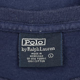 Polo By Ralph Lauren T-Shirt - Large Blue Cotton