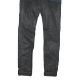 REPLAY Mens Slim Denim Black Cotton Blend Jeans W28 L29 Stylish Zip Closure
