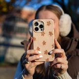 Seashell Gingerbread delight iPhone 16 Pro Case - Lifestyle photo showing phone case in use
