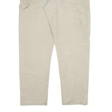 DICKIES Mens Cotton Blend Beige Slim Straight Trousers W36 L32 Workwear