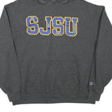 CHAMPION Mens Charcoal Grey San Jose State University Hoodie XL Cotton Blend