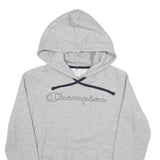 CHAMPION Womens Grey Hoodie M Cotton Blend Pullover Sweatshirt