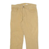 CARHARTT Mens Cotton Blend Beige Relaxed Fit Straight Trousers W32 L30 Workwear