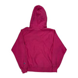 Reverse Weave Champion Spellout Hoodie - Medium Pink Cotton