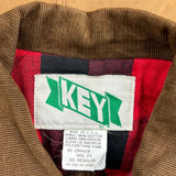 Vintage Key Jacket - XL Brown Cotton