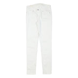LEVI'S Womens Jeans White Slim Skinny Denim W26 L29 Zip Cotton Blend Stylish