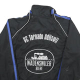 R-TEX Mens Black & Blue Zip Jacket L Polyester Tornado Sportswear