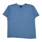 Polo By Ralph Lauren T-Shirt - Large Blue Cotton
