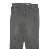 CARHARTT Mens Cotton Blend Grey Relaxed Fit Straight Leg Trousers W34 L30