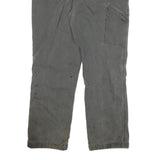 CARHARTT Mens Cotton Blend Grey Relaxed Fit Straight Leg Trousers W34 L30