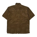Tommy Bahama Hawaiian Shirt - Medium Brown Silk