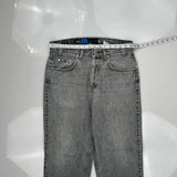 Silver Tab Levis Relaxed Jeans - 33W 32L Gray Cotton