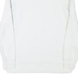 LEVI'S Mens White Crew Neck S Logo Sweatshirt Cotton Blend Casual