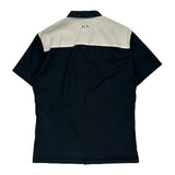 Armani Exchange Slim Short Sleeve Shirt - Medium Black Cotton