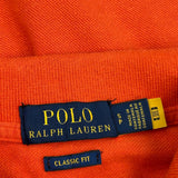 Polo By Ralph Lauren Polo Shirt - Small Orange Cotton