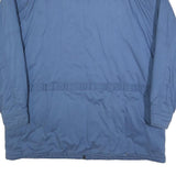 HD Mens Blue Cotton Blend Jacket XL Plain Zip Casual Outdoor Winter Wear
