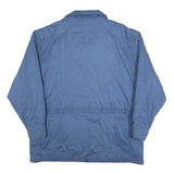 HD Mens Blue Cotton Blend Jacket XL Plain Zip Casual Outdoor Winter Wear
