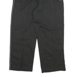 REEBOK Mens Joggers Black Slim Tapered M W26 L26 Logo Piped Stripe Casual