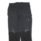 DICKIES Mens Black Cotton Blend Relaxed Straight Trousers W36 L32 Workwear