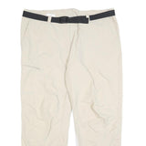 MAIER Mens Regular Beige Polyester Blend Zip Trousers W38 L27 Outdoor Comfort