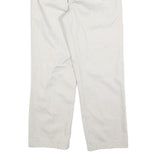 WRANGLER Mens Cotton Blend White Regular Fit Straight Leg Trousers W30 L27