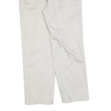 WRANGLER Mens Cotton Blend White Regular Fit Straight Leg Trousers W30 L27
