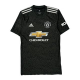 Manchester United Adidas 2020-21 Away Football Shirt - Small Black Polyester