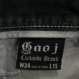 Unbranded Denim Shorts - 34W 12L Gray Denim