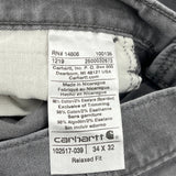 Carhartt Cargo Pants - 34W 32L Gray Cotton
