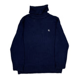 Ralph Lauren Petite Sweater - Medium Navy Cotton