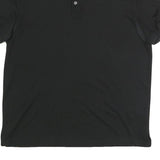 CALVIN KLEIN Mens Black Short Sleeve L Plain Cotton Polo Shirt Classic Fit