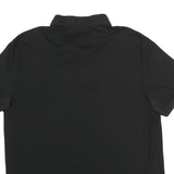 CALVIN KLEIN Mens Black Short Sleeve L Plain Cotton Polo Shirt Classic Fit