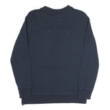 TOMMY HILFIGER Womens Navy Blue Cotton Blend Crew Neck Sweatshirt S