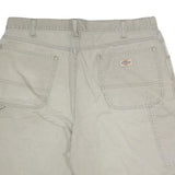 DICKIES Mens Shorts Beige Casual L W36 Workwear Utility Cotton