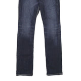 SILVER JEANS CO Womens Slim Blue Denim Jeans W27 L32 Stylish Stitching Zip