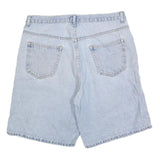 HIGHLAND Mens Cotton Blend Blue Casual Shorts XL W38 Light Wash Denim Style
