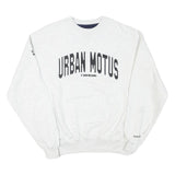 CHAMPION Mens White Urban Motus X Gen Board Crew Neck M Cotton Sweatshirt