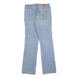 LEVI'S Womens Classic Light Blue Straight Denim Jeans W28 L32 Embroidered