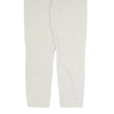 TOMMY HILFIGER Womens Cotton Blend Slim White Trousers W35 L28 Stylish Comfort