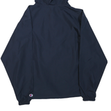 CHAMPION Mens Navy Blue Windbreaker XS Polyester University Printed Zip Jacket