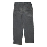 DICKIES Mens Grey Denim Regular Fit Straight Leg Cotton Blend Rinse W33 L30