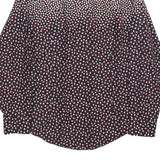 KOTTING Womens Black & Red Pattern Cotton Blend Shirt M Long Sleeve Button