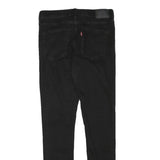 LEVI'S Womens Black Slim Skinny Denim Raw W28 L29 Classic Cotton Blend Jeans