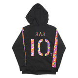 Mens Black Colourblock 10th Anniversary Zip Jacket M Polyester Blend Hooded