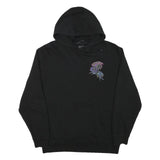 ALAB Mens Black Graphic Print Pullover Hoodie L Cotton Blend Casual