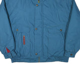 Mens Blue Jacket XL Polyester Blend Regular Fit Zip Closure Lightweight Workwear
